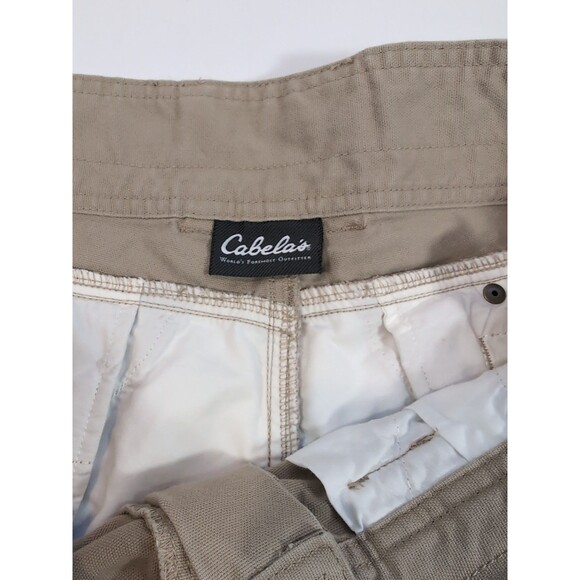 Cabela's 9-Pocket Cargo Hiking Pants Men's Size 36x30” Straight Leg Khaki Brown - Picture 11 of 11